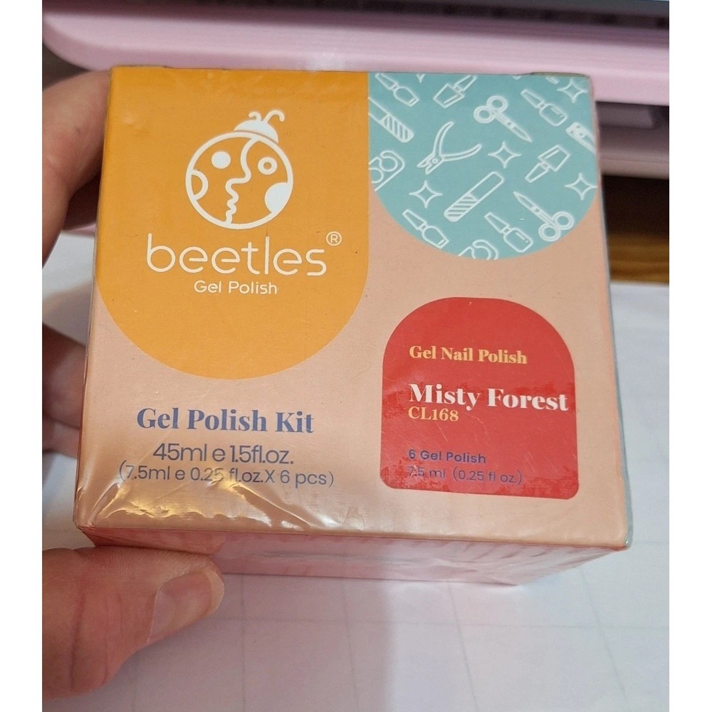 Beetles Gel Nail Polish Misty Forest CL168 Set Of 6 Colors‎ 0.25 Oz Each New